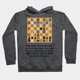 xQc Wooden Shield Chess Meme Hoodie